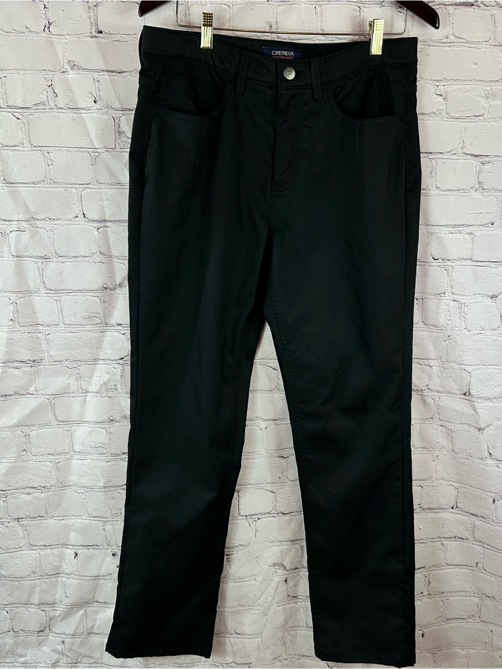 Cremieux performance pants Black activewear mens 34" minimalist business casual